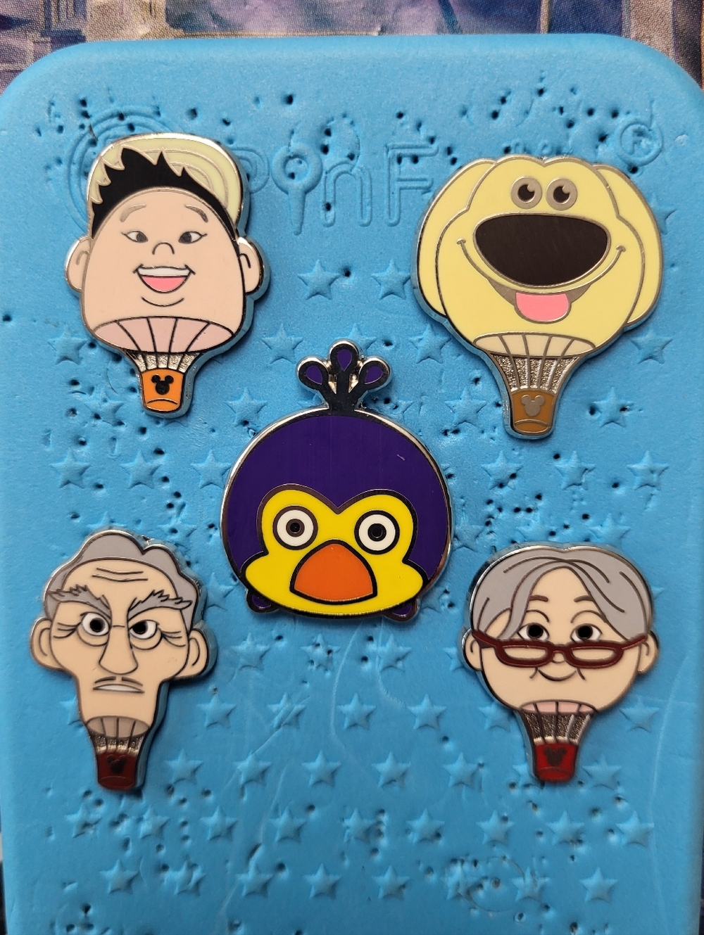 Up Disney Pins Set, Russell, Kevin, Dug, Ellie, Charles Muntz